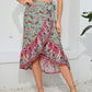 *APP EXCLUSIVE* Wrap Flounce Hem Midi Skirt