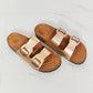 *APP EXCLUSIVE* Double-Banded Slide Sandal in Rose Gold