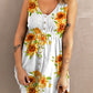 *App Exclusive* Sunflower Print Button Down Sleeveless Dress