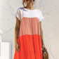 *APP EXCLUSIVE* Colorblock Tiered Babydoll Dress