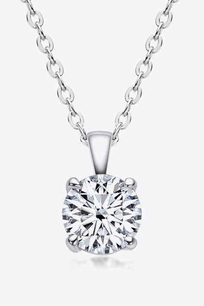 *APP EXCLUSIVE* 925 Sterling Silver 1 Carat Moissanite Chain-Link Necklace