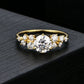 *APP EXCLUSIVE* 1.4 Carat Moissanite 925 Sterling Silver 14K Gold plated Ring