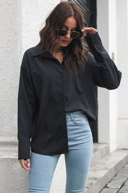 *APP EXCLUSIVE* Dropped Shoulder Longline Shirt