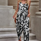 *APP EXCLUSIVE* Botanical Print Spaghetti Strap Cropped Jumpsuit