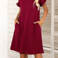 *APP EXCLUSIVE* Flounce Sleeve Dress with Pockets