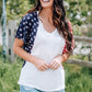 *APP EXCLUSIVE* USA Flag Vneck Tee