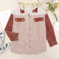 *App Exclusive* Snap Front Hooded Corduroy Shacket