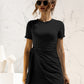 *APP EXCLUSIVE* Cuffed Sleeve Side Tie Dress