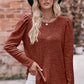 *APP EXCLUSIVE* Puff Sleeve Ribbed Top