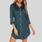 *APP EXCLUSIVE*  Button Up Collared Neck Night Dress with Pocket