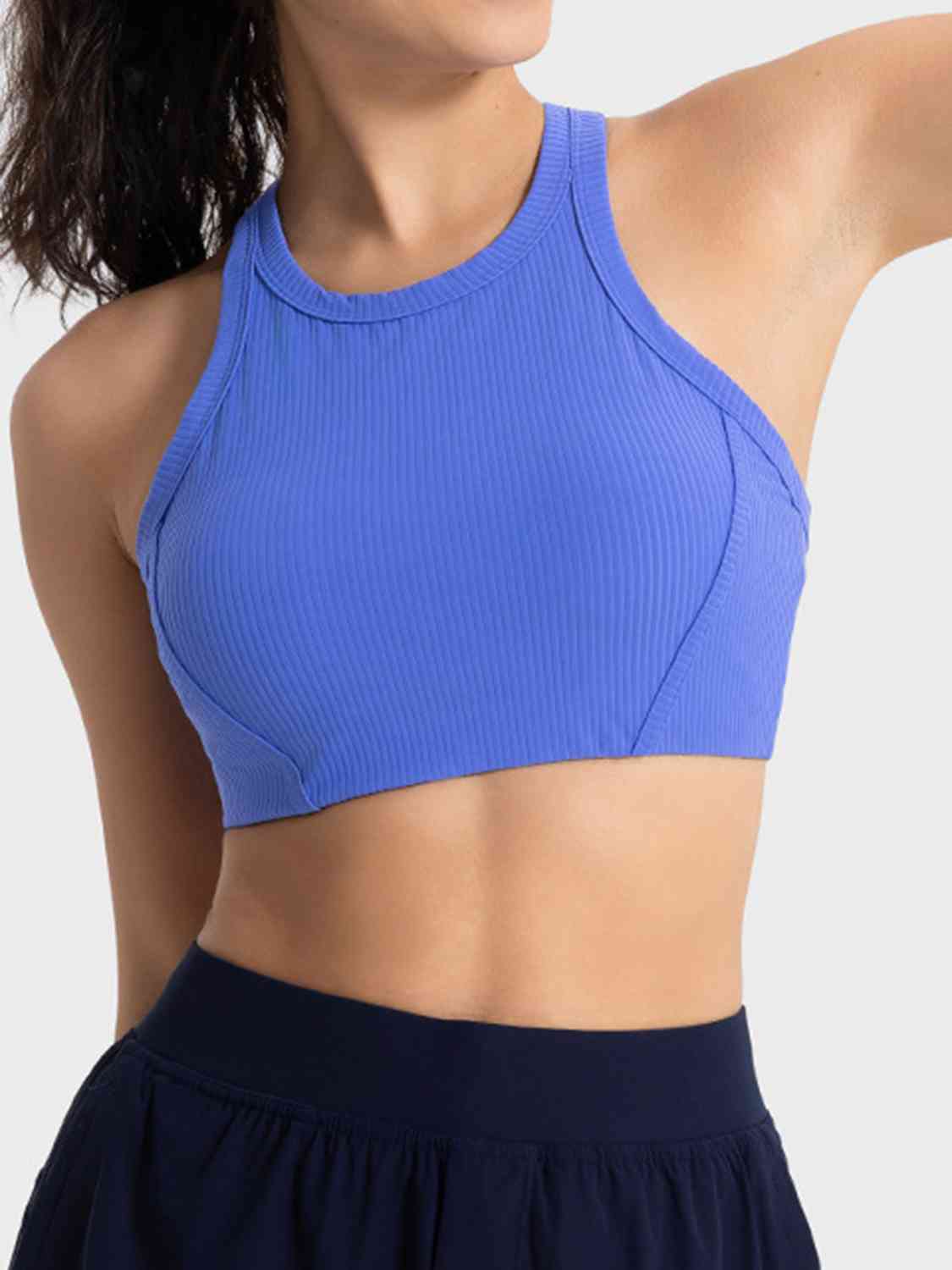 *APP EXCLUSIVE* Wide Strap Cropped Sport Tank