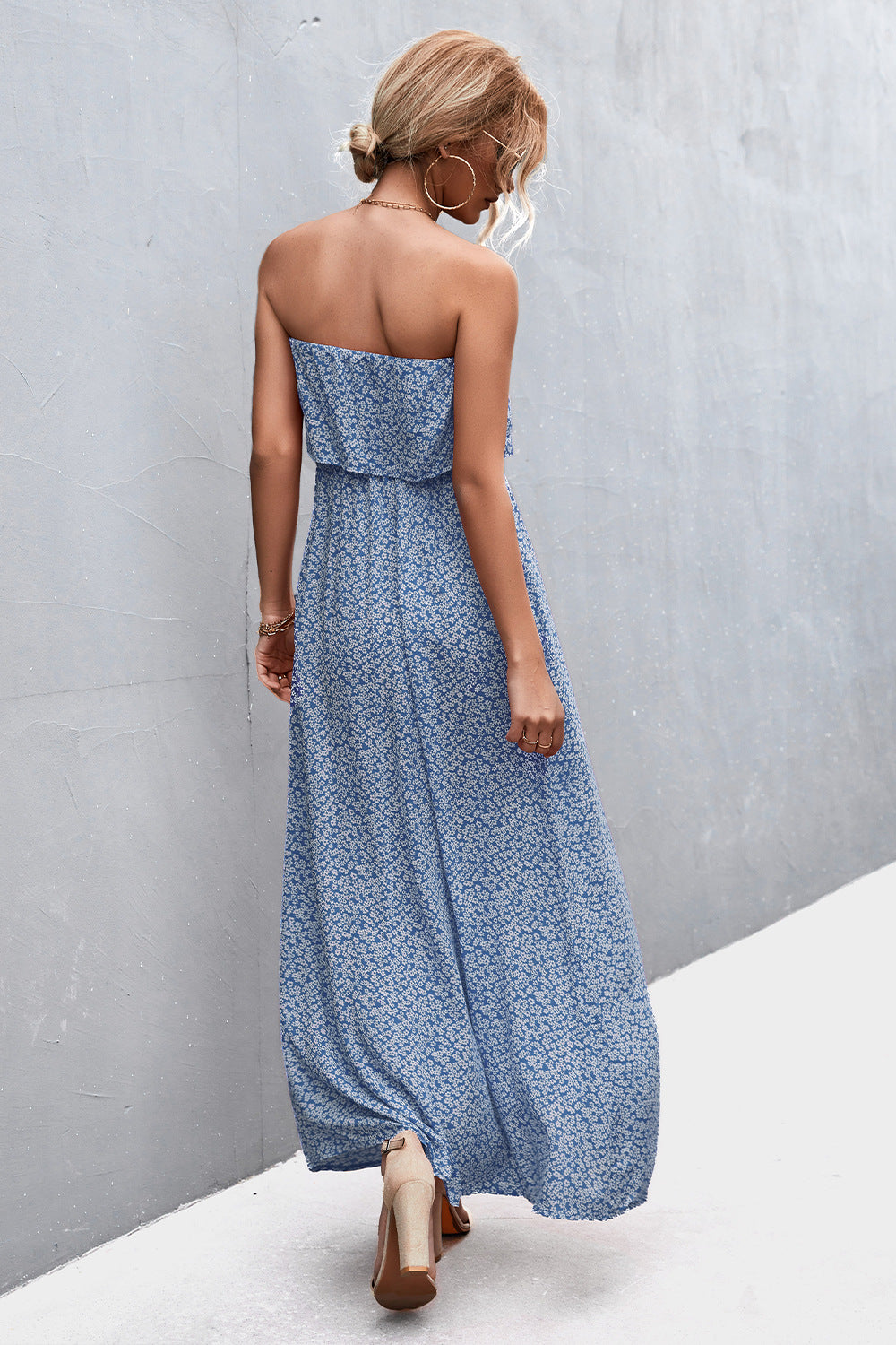 *APP EXCLUSIVE* Strapless Split Maxi Dress