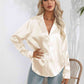 *APP EXCLUSIVE*  Satin Button Up Long Sleeve Shirt