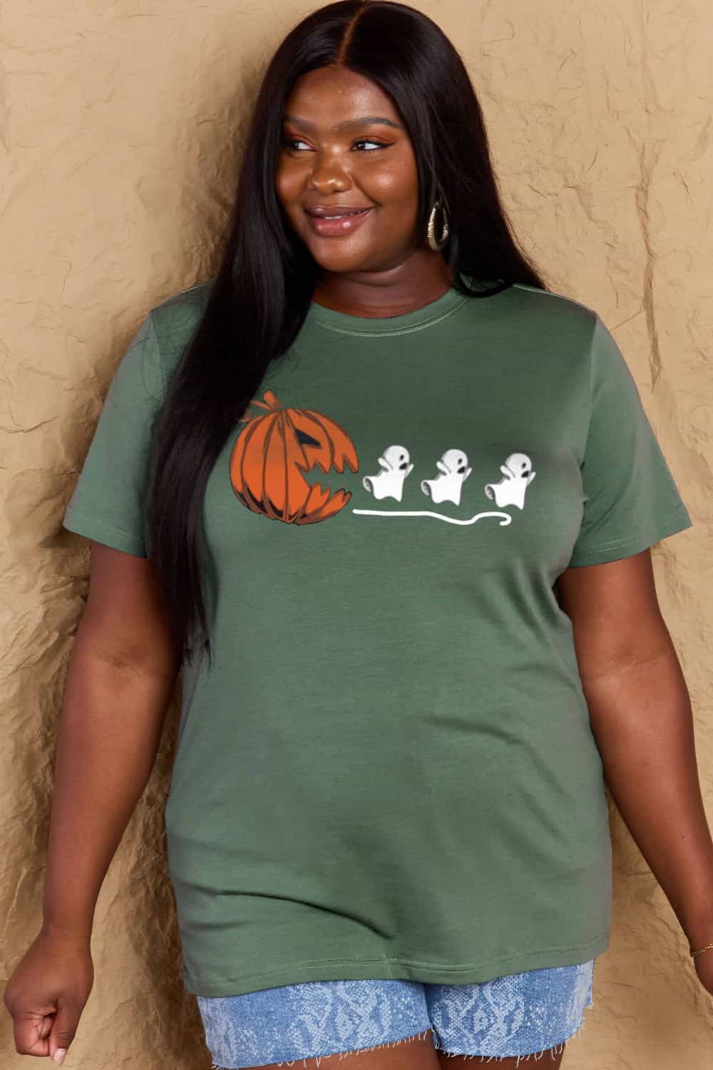 *APP EXCLUSIVE* Jack-O'-Lantern Graphic Cotton T-Shirt