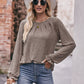 * APP EXCLUSIVE* Long Flounce Sleeve Round Neck Blouse
