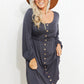 *App Exclusive* Scoop Neck Empire Waist Long Sleeve Mini Dress