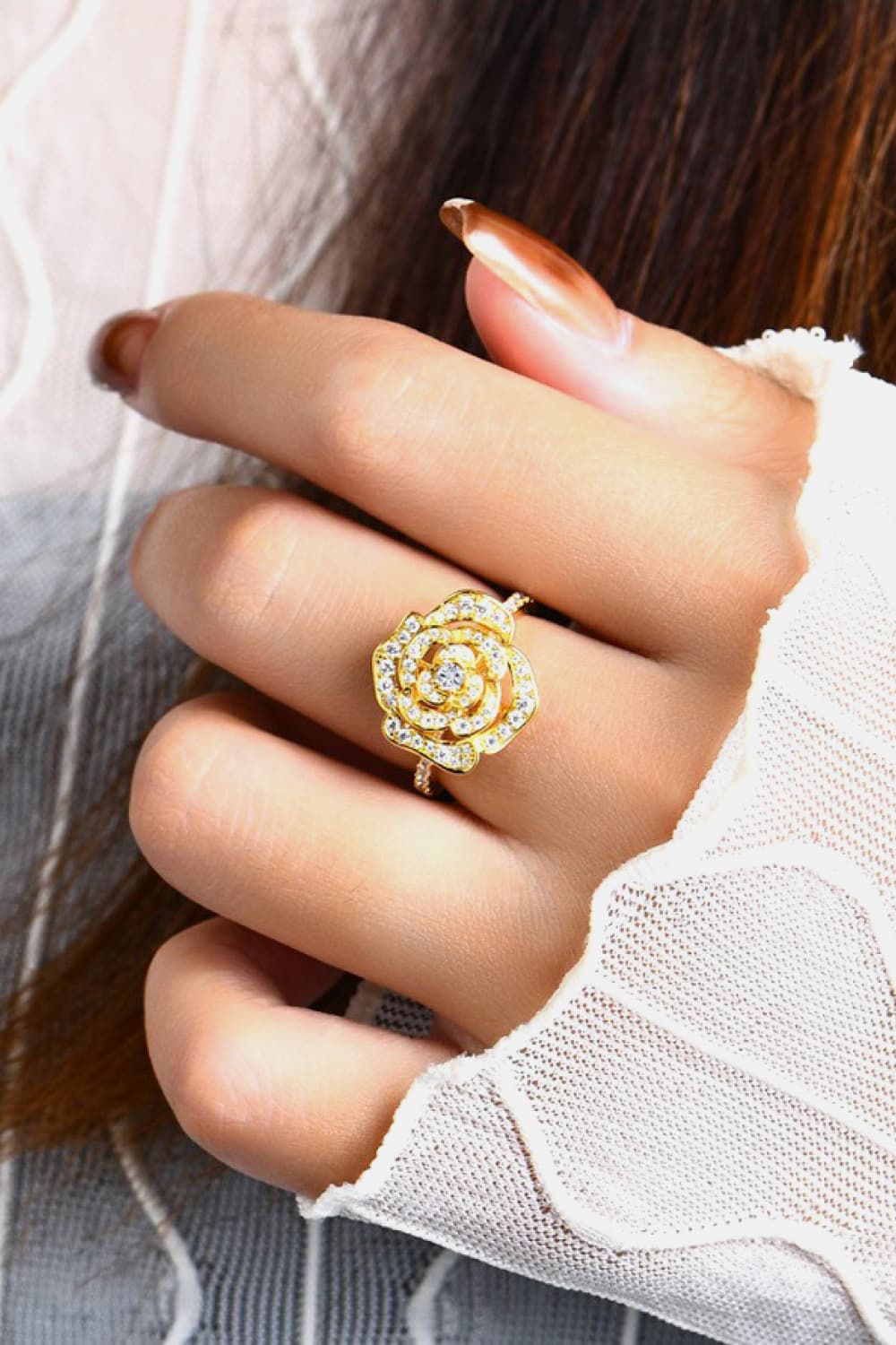 *APP EXCLUSIVE* 3.4 Carat Moissanite Flower Shape Ring