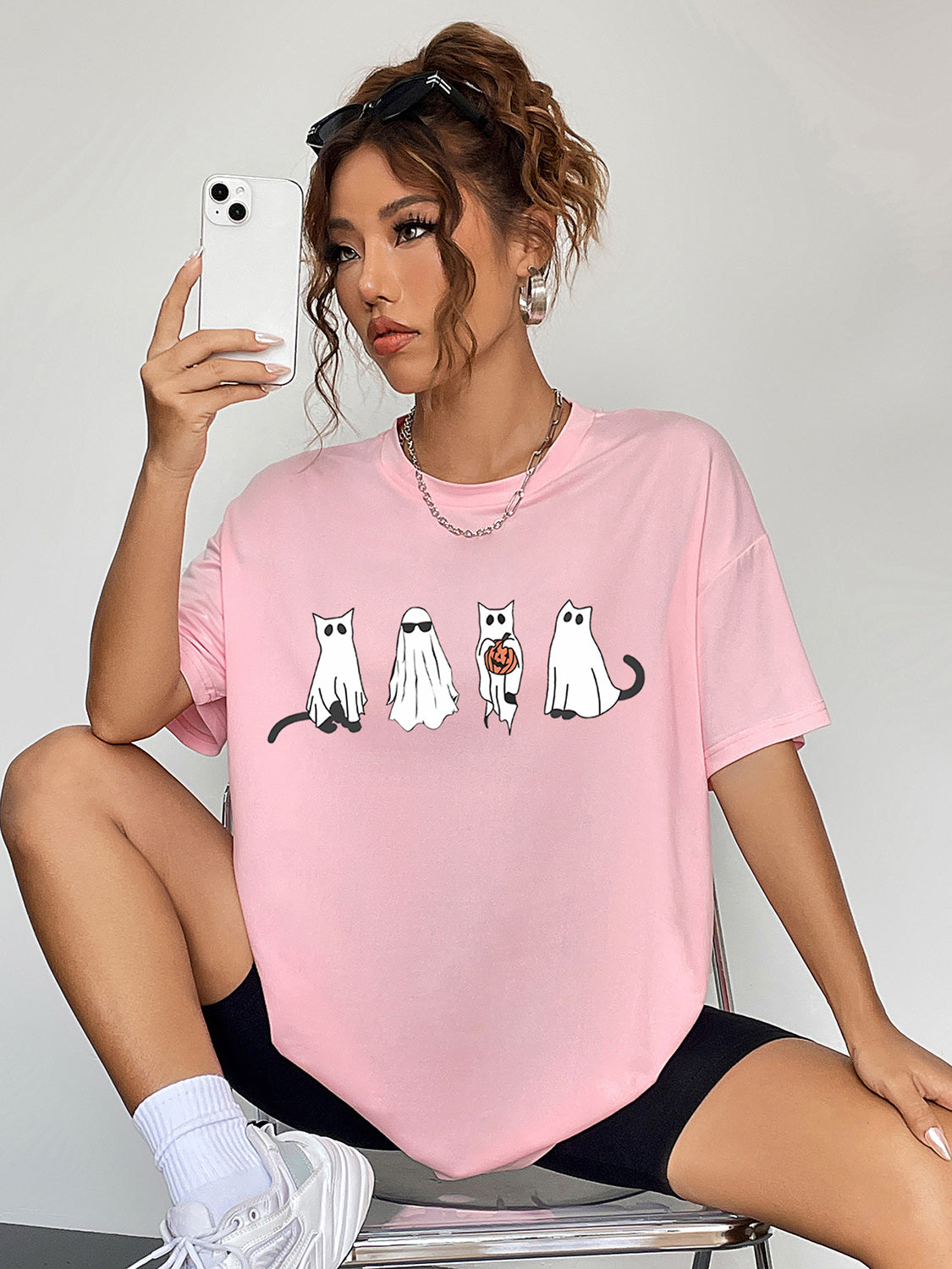 *APP EXCLUSIVE*BOO SHEET Ghost Graphic T-Shirt