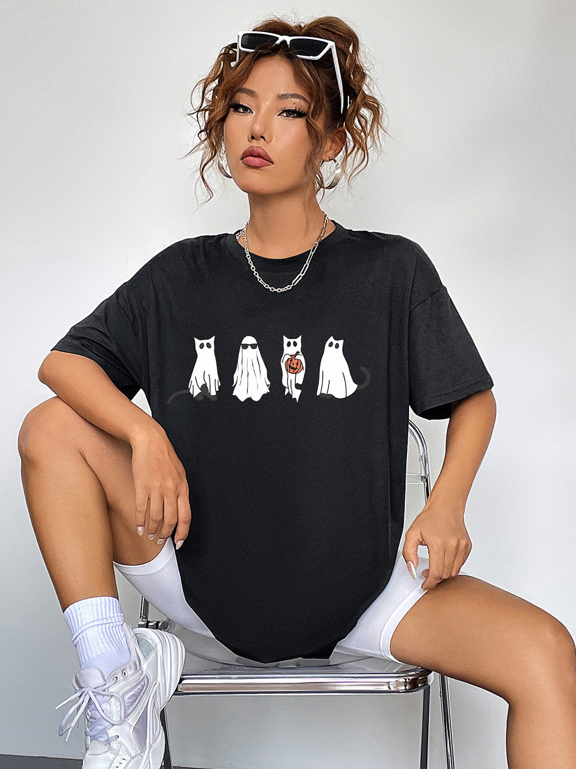 *APP EXCLUSIVE*BOO SHEET Ghost Graphic T-Shirt