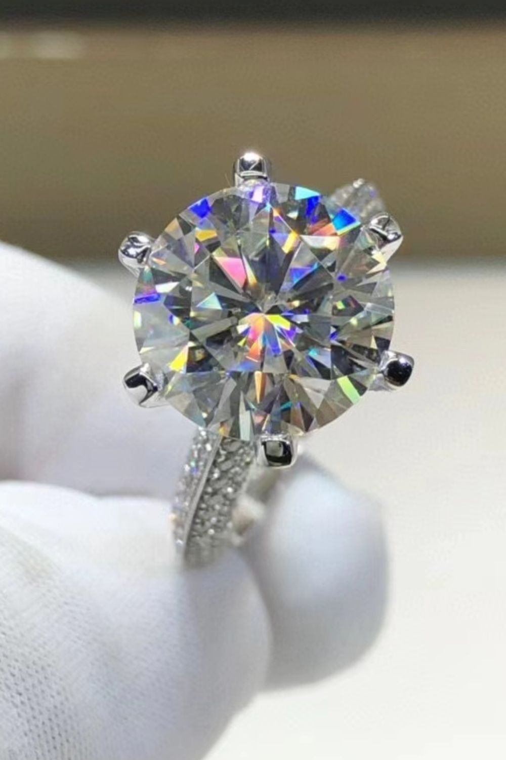*APP EXCLUSIVE* 5 Carat  Moissanite 6-Prong Ring