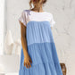 *APP EXCLUSIVE* Colorblock Tiered Babydoll Dress