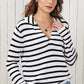 * APP EXCLUSIVE* Striped Collar Long Sleeve Knit Top
