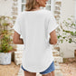 * APP EXCLUSIVE* Eyelet Short Sleeve Top
