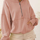 * APP EXCLUSIVE* Zip-Up Dropped Shoulder Hoodie