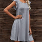 *APP EXCLUSIVE* Round Neck Flutter Sleeve Dress with Pockets