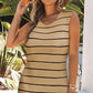 *APP EXCLUSIVE* Striped Slit Sleeveless Maxi Dress
