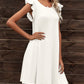 *APP EXCLUSIVE* Round Neck Flutter Sleeve Dress with Pockets