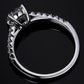 *APP EXCLUSIVE* 1 Carat Moissanite 925 Sterling Silver Side Stone Ring