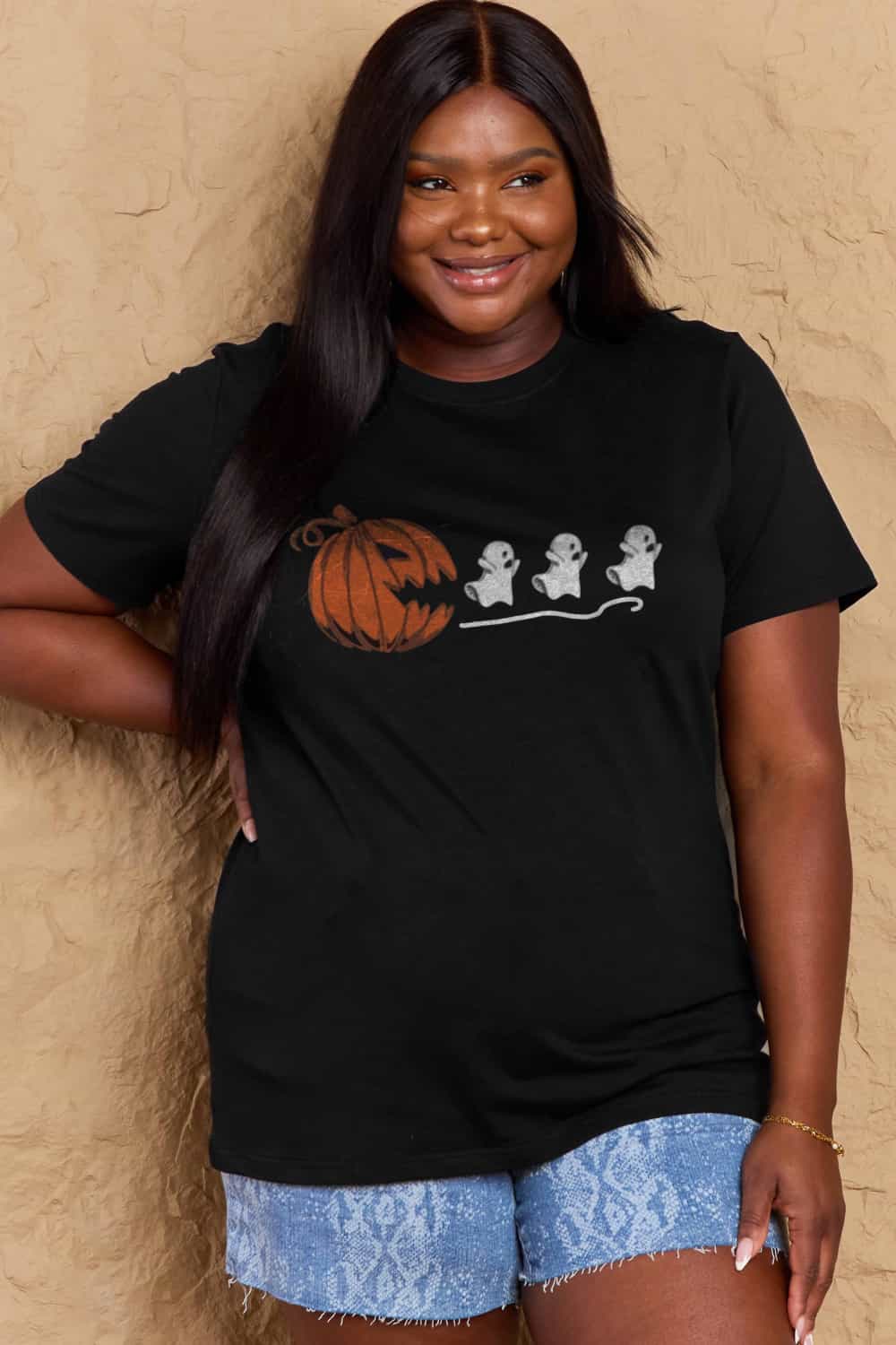 *APP EXCLUSIVE* Jack-O'-Lantern Graphic Cotton T-Shirt