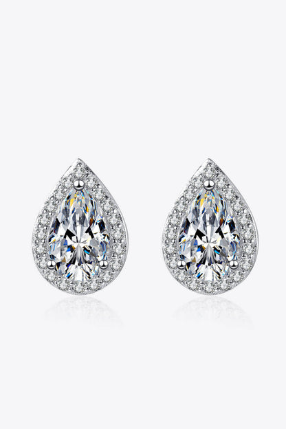 *APP EXCLUSIVE* Moissanite Teardrop Stud Earrings