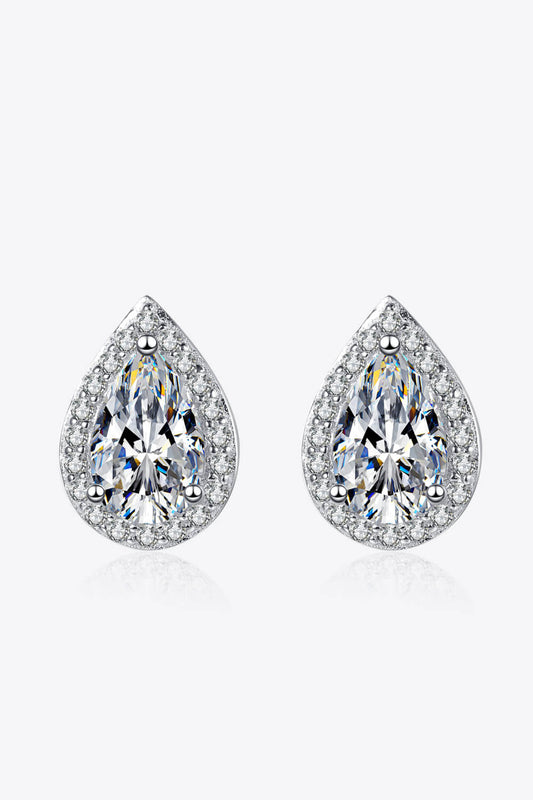 *APP EXCLUSIVE* Moissanite Teardrop Stud Earrings