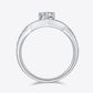 *APP EXCLUSIVE* 1 Carat Moissanite Teardrop 925 Sterling Silver Ring