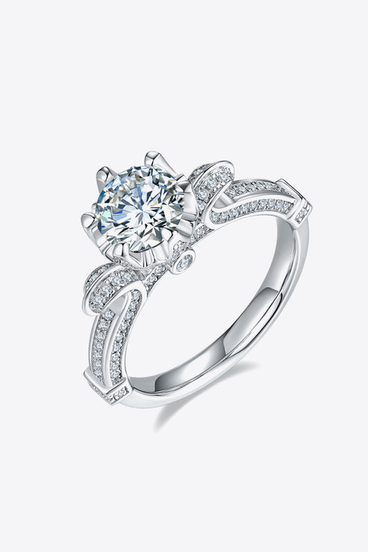 *APP EXCLUSIVE* 1 Carat Moissanite 925 Sterling Silver Ring