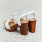 * APP EXCLUSIVE* Wooden Platform Strap Heels