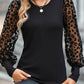 *APP EXCLUSIVE* Sheer Leopard Sleeve Blouse
