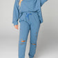 *APP EXCLUSIVE* Distressed Sweatshirt and Joggers Set