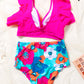 *APP EXCLUSIVE* Cropped Swim Top and Floral Bottoms Set