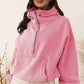 * APP EXCLUSIVE* Zip-Up Dropped Shoulder Hoodie