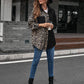 *APP EXCLUSIVE* Leopard Collared Neck Dropped Shoulder Shirt