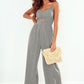 *APP EXCLUSIVE* Smocked Spaghetti Strap Wide Leg Jumpsuit