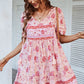 *APP EXCLUSIVE* Tie Neck Short Sleeve Mini Dress