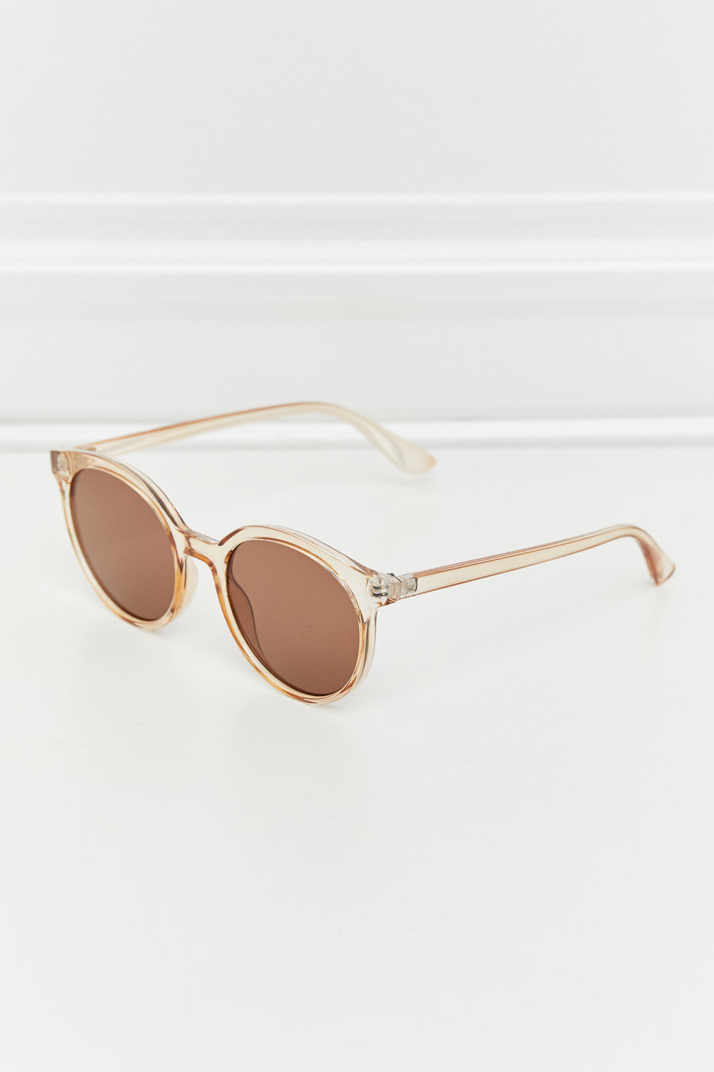 *APP EXCLUSIVE* Round Full Rim Polycarbonate Frame Sunglasses