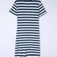 *APP EXCLUSIVE* Striped Vneck Side Slit Maxi Dress