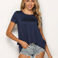 *APP EXCLUSIVE* Polka Dot Ruffled Round Neck Top