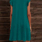 *APP EXCLUSIVE* Round Neck Flutter Sleeve Dress with Pockets
