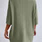 * APP EXCLUSIVE* Round Neck Ribbed Top and Shorts Lounge Set